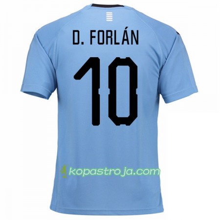 Billiga Fotbollströjor Uruguay D.Forlan 10 VM 2018 Hemma tröja